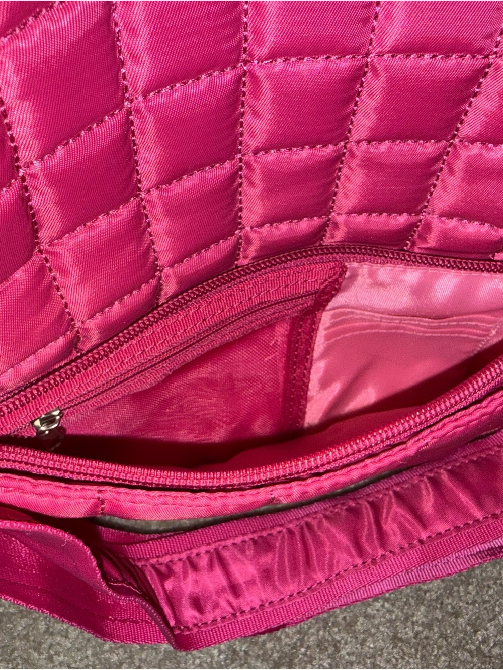 lug Hot Pink Quilted Crossbody Bag - Picture 6 of 9